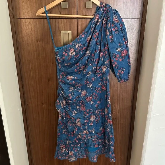 Isabel Marant | Dresses | Etoile Isabel Marant Blue Print Mini Dress |  Poshmark